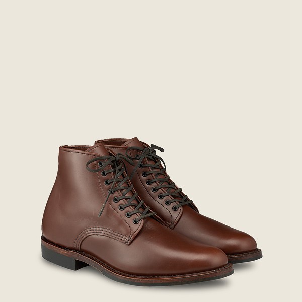 Bottes Red Wing Heritage - Williston - 6-Inch Featherstone Cuir - Marron Foncé - Homme 740ITQUFK